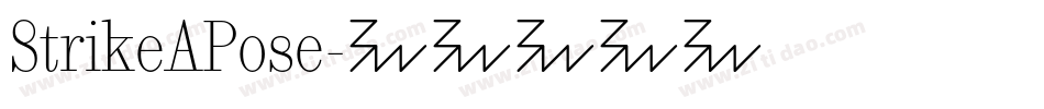 StrikeAPose字体转换