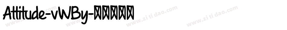 Attitude-vWBy字体转换