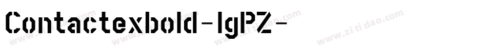 Contactexbold-lgPZ字体转换