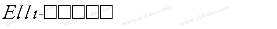 Elli字体转换