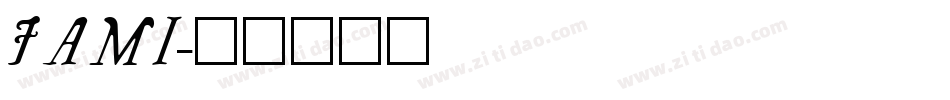 JAMI字体转换