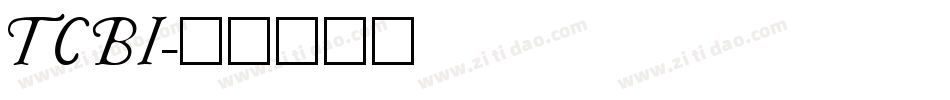 TCBI字体转换