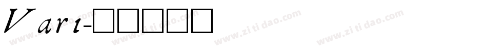 Vari字体转换