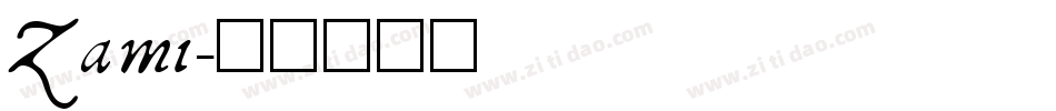 Zami字体转换