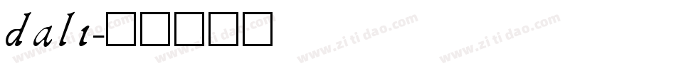 dali字体转换