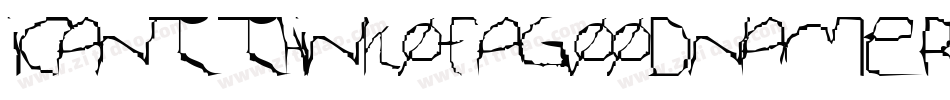 ICantThinkOfAGoodNameRegular-AdaL字体转换