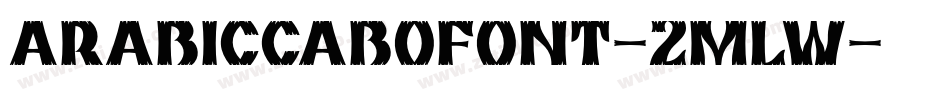 ArabicCaboFont-2MLW字体转换