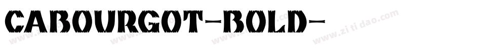 cabourgot-bold字体转换