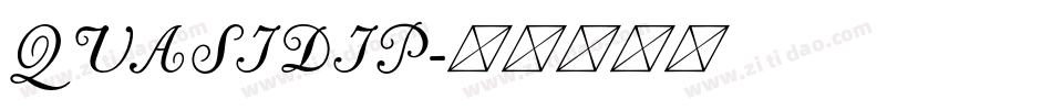 QUASIDIP字体转换