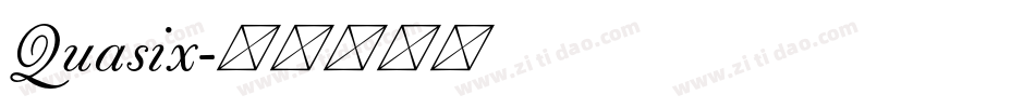 Quasix字体转换