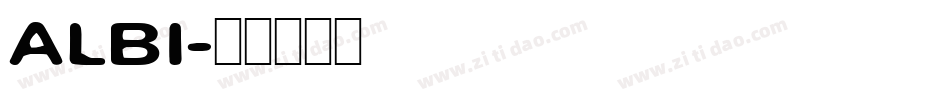 ALBI字体转换