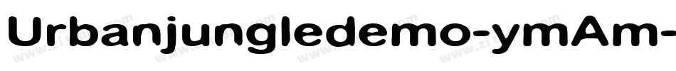 Urbanjungledemo-ymAm字体转换