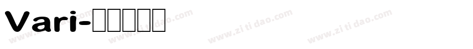 Vari字体转换