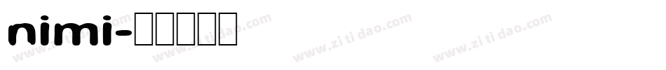 nimi字体转换
