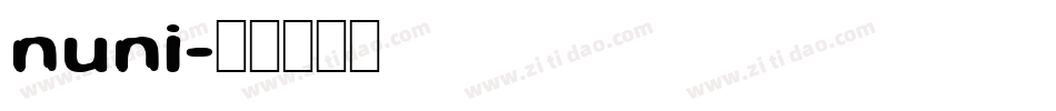 nuni字体转换