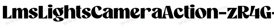 LmsLightsCameraAction-zR4G字体转换