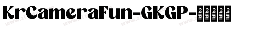 KrCameraFun-GKGP字体转换