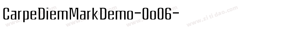CarpeDiemMarkDemo-OoO6字体转换