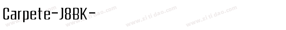 Carpete-J8BK字体转换