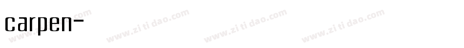 carpen字体转换