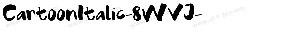 CartoonItalic-8WVJ字体转换