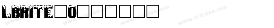 LBRITE_0字体转换