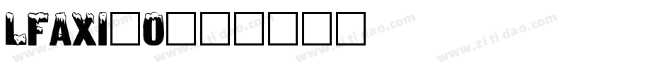 LFAXI_0字体转换