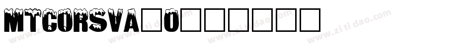 MTCORSVA_0字体转换