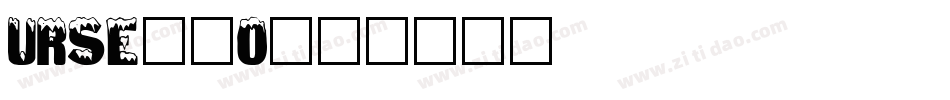 URSE__0字体转换
