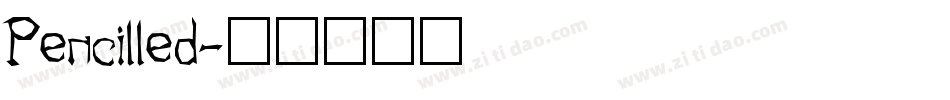 Pencilled字体转换