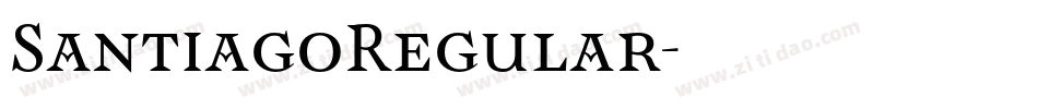 SantiagoRegular字体转换