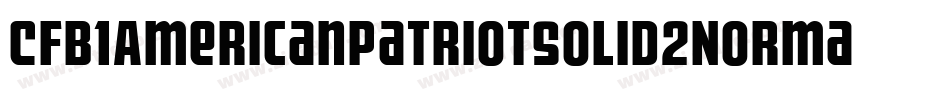 Cfb1AmericanPatriotSolid2NormalItalic-vRB9字体转换