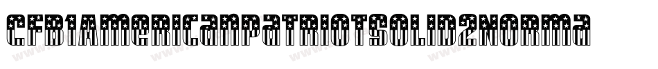 Cfb1AmericanPatriotSolid2NormalItalic-pnZa字体转换