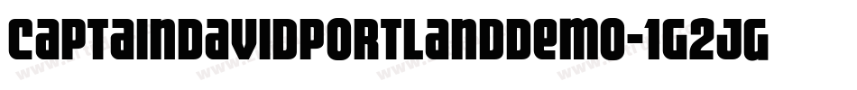 CaptainDavidPortlandDemo-1G2Jg字体转换