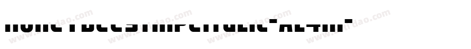 HoneybeeStripeItalic-Al4m字体转换