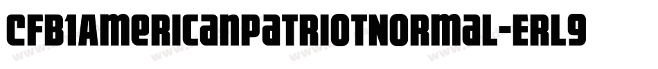 Cfb1AmericanPatriotNormal-ErL9字体转换