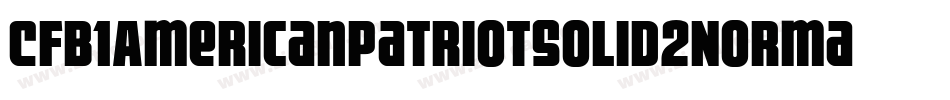 Cfb1AmericanPatriotSolid2NormalItalic-vRB9字体转换
