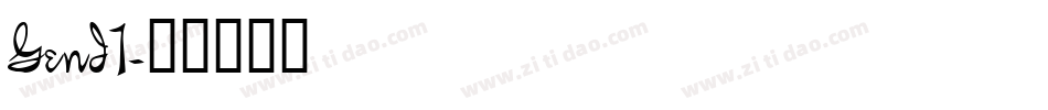 GenI1字体转换