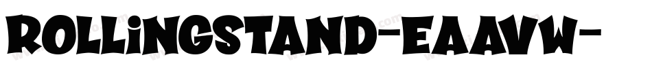 Rollingstand-EaavW字体转换