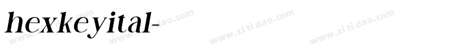 hexkeyital字体转换