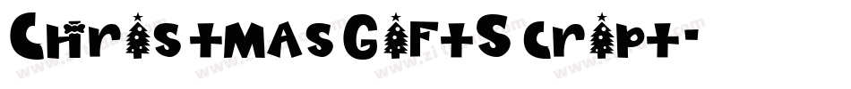 ChristmasGiftScript字体转换