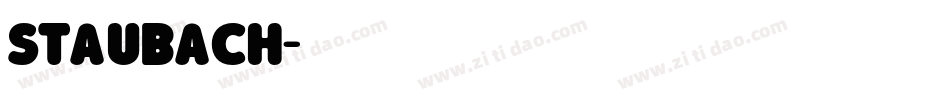 Staubach字体转换