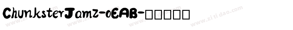 ChunksterJamz-oEAB字体转换