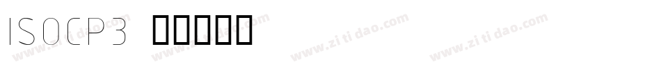 ISOCP3字体转换