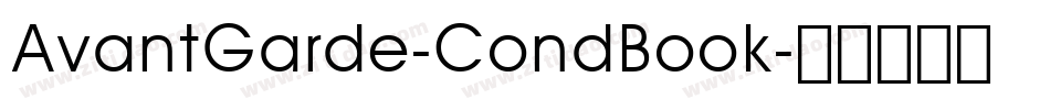 AvantGarde-CondBook字体转换