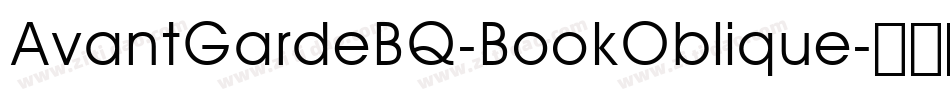 AvantGardeBQ-BookOblique字体转换
