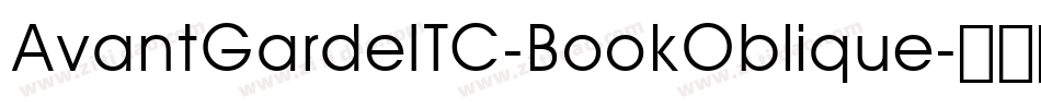 AvantGardeITC-BookOblique字体转换