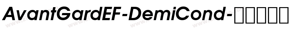 AvantGardEF-DemiCond字体转换