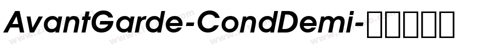 AvantGarde-CondDemi字体转换