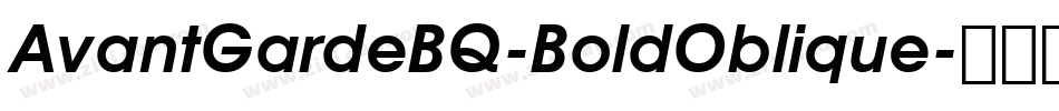 AvantGardeBQ-BoldOblique字体转换
